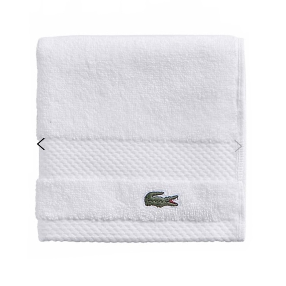 NWT Lacoste Heritage Anti-Microbial Washcloth Towel